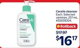 Walmart CeraVe cleanser offer