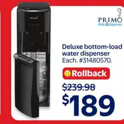 Walmart Deluxe bottom-load water dispenser offer