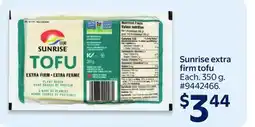 Walmart Sunrise extra firm tofu offer