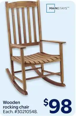 Walmart Wooden rocking chair offer