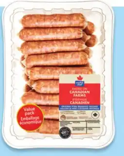 Walmart Maple Leaf fresh breakfast sausages value pack offer