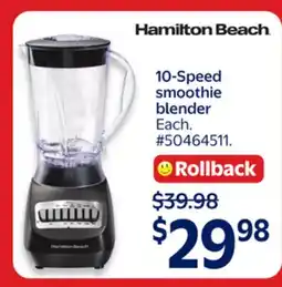 Walmart 10-Speed smoothie blender offer