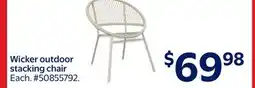 Walmart Wicker outdoor stacking chair offer