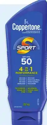 Walmart Coppertone Sport SPF 50 lotion offer