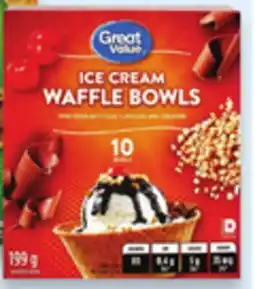 Walmart Great Value waffle cone IOS -12s offer