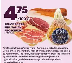 Loblaws SERVICE CASE FINI ITALIAN PROSCIUTTO offer