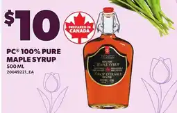 Loblaws PC 100% PURE MAPLE SYRUP offer