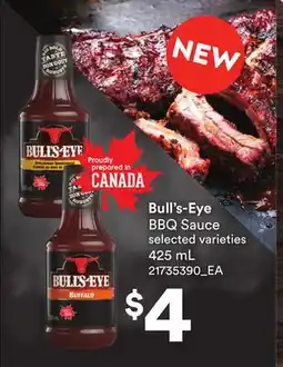Loblaws BULL'S-EYE BBQ SAUCE offer