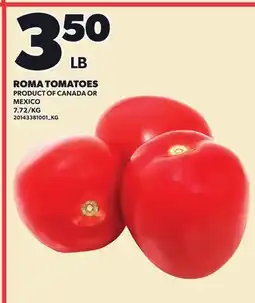 Loblaws ROMA TOMATOES offer