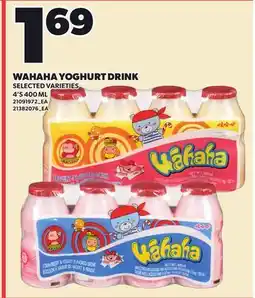 Loblaws WAHAHA YOGHURT DRINK, 4'S offer