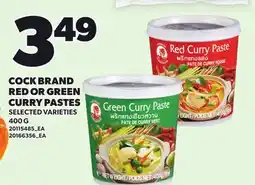Loblaws COCK BRAND RED OR GREEN CURRY PASTES offer