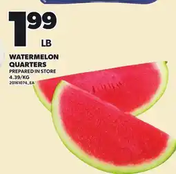 Loblaws WATERMELON QUARTERS offer