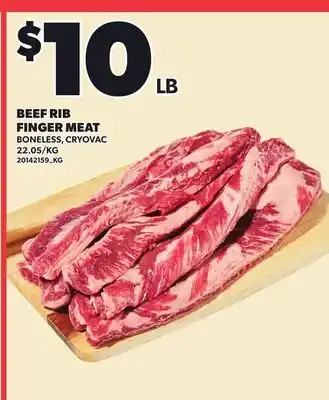Loblaws BEEF RIB FINGER MEAT offer