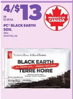 Loblaws PC BLACK EARTH SOIL offer
