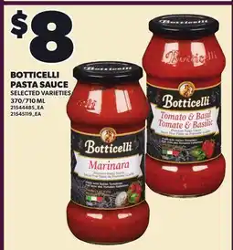 Loblaws BOTTICELLI PASTA SAUCE, 370/710 ML offer
