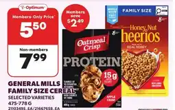 Loblaws GENERAL MILLS FAMILY SIZE CEREAL offer