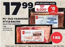Loblaws PC OLD-FASHIONED STYLE BACON offer