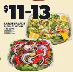 Loblaws LARGE SALADS offer