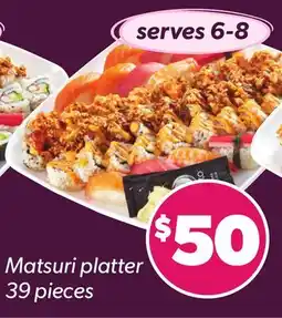 Loblaws MATSURI PLATTER, 39 PIECES offer