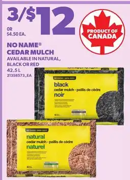 Loblaws NO NAME CEDAR MULCH offer