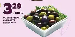 Loblaws OLIVES BAR OR ANTIPASTO offer