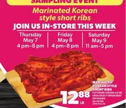 Loblaws MARINATED KOREAN STYLE SHORT RIBS offer