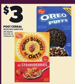 Loblaws POST CEREAL offer