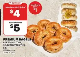 Loblaws PREMIUM BAGELS, 6'S offer
