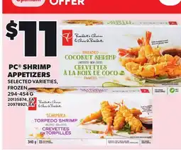 Loblaws PC SHRIMP APPETIZERS offer