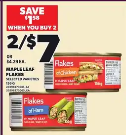 Loblaws MAPLE LEAF FLAKES offer