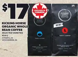 Loblaws KICKING HORSE ORGANIC WHOLE BEAN COFFEE offer