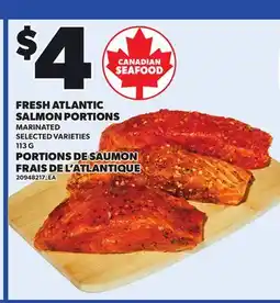 Independent Grocer FRESH ATLANTIC SALMON PORTIONS offer