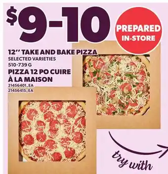 Independent Grocer 12 TAKE AND BAKE PIZZA offer