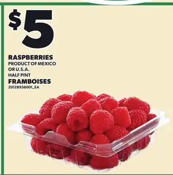 Independent Grocer RASPBERRIES offer