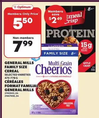 Independent Grocer GENERAL MILLS FAMILY SIZE CEREAL offer