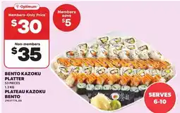 Independent Grocer BENTO KAZOKU PLATTER offer