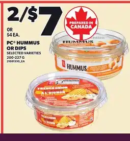 Independent Grocer PC HUMMUS OR DIPS offer