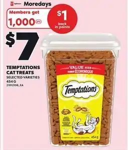 Independent Grocer TEMPTATIONS CAT TREATS offer