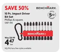Home Hardware 10 Pc. Impact Drive Bit Set offer