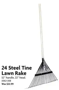 Home Hardware 24 Steel Tine Lawn Rake offer