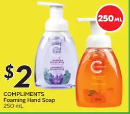 Sobeys COMPLIMENTS Foaming Hand Soap offer