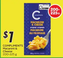 Sobeys COMPLIMENTS Macaroni & Cheese offer