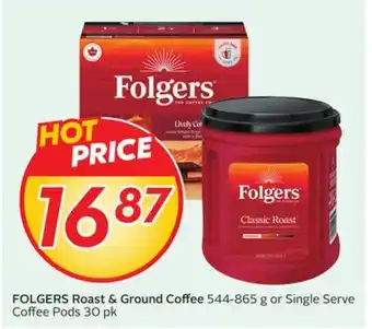 Sobeys FOLGERS Roast & Ground Coffee offer