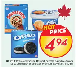 Sobeys NESTLÉ Premium Frozen Dessert or Real Dairy Ice Cream offer