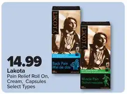 PharmaChoice Lakota Pain Relief Roll On, Cream, Capsules offer