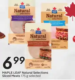 Sobeys MAPLE LEAF Natural Selections Sliced Meats offer