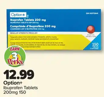 PharmaChoice Option+ Ibuprofen Tablets offer