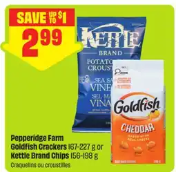 FreshCo Pepperidge Farm Goldfish Crackers 167-227 g or Kettle Brand Chips 156-198 g offer