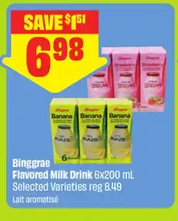 FreshCo Binggrae Flavored Milk Drink 6x200 mL Selected Varieties offer