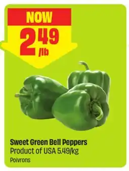 FreshCo Sweet Green Bell Peppers Product of USA 5.49/kg offer